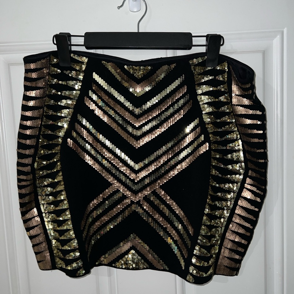 Express Mini Sequin Skirt size XL